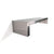 Top-angle view of a bespoke SmartSpan brushed metal wall shelf by Fig & Forge, highlighting the precision-engineered edges and durable custom-fit design