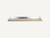 Front view of an ultra-slim stainless steel wall shelf with a natural wood inlay by Fig & Forge, showing the sleek profile of the custom-fit design