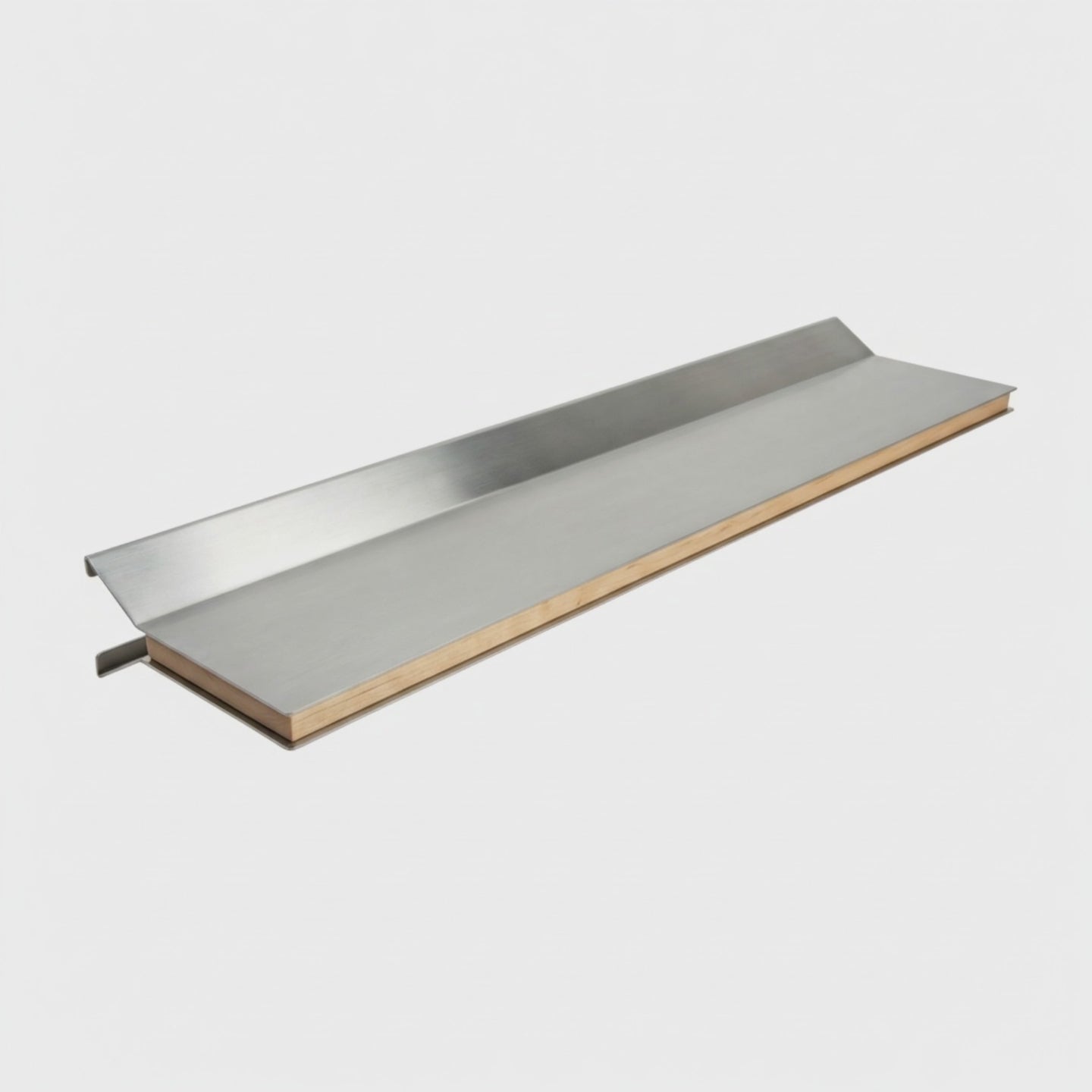 Custom Wood-Inlay Floating Shelf